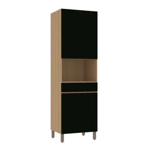 Torre Quente Modulado 70cm 1 Nicho 1 Gaveta 4 Portas Slim Luciane