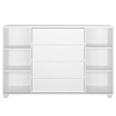 Ver mais imagens de Cômoda Sapateira para Quarto 2 Portas 4 Gavetas Parma A04 Flex Branco Freijó - Lyam Decor