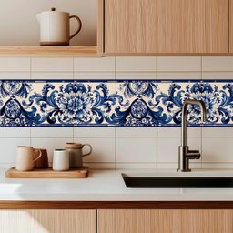 Faixa Decorativa Adesiva (autocolante) - Floral de Lisboa - 1