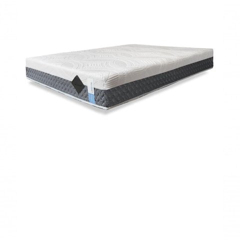 Colchão Natural Gel Articulado Cinza 25cm Opcionais sem Opcionais Medida Queen 160x200cm