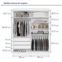 Ver imagem 7 de Guarda Roupa Casal 4 Portas 3 Gavetas Roma 