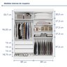Guarda Roupa Casal 4 Portas 3 Gavetas Roma  - 7