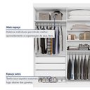 Ver imagem 5 de Guarda Roupa Casal 4 Portas 3 Gavetas Roma 