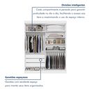Ver imagem 6 de Guarda Roupa Casal 4 Portas 3 Gavetas Roma 100% MDF Branco