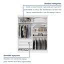 Ver imagem 6 de Guarda Roupa Casal 4 Portas 3 Gavetas Roma 100% MDF Branco