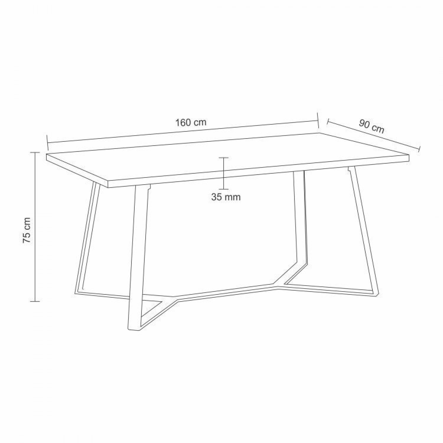 Conjunto Sala de Jantar Mesa Romã G 160x90cm com 4 Cadeiras Betina Giratória Pu - 8