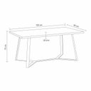 Ver mais imagens de Conjunto Sala de Jantar Mesa Romã G 160x90cm com 4 Cadeiras Betina Giratória Pu