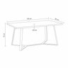 Conjunto Sala de Jantar Mesa Romã G 160x90cm com 4 Cadeiras Betina Giratória Pu - 8