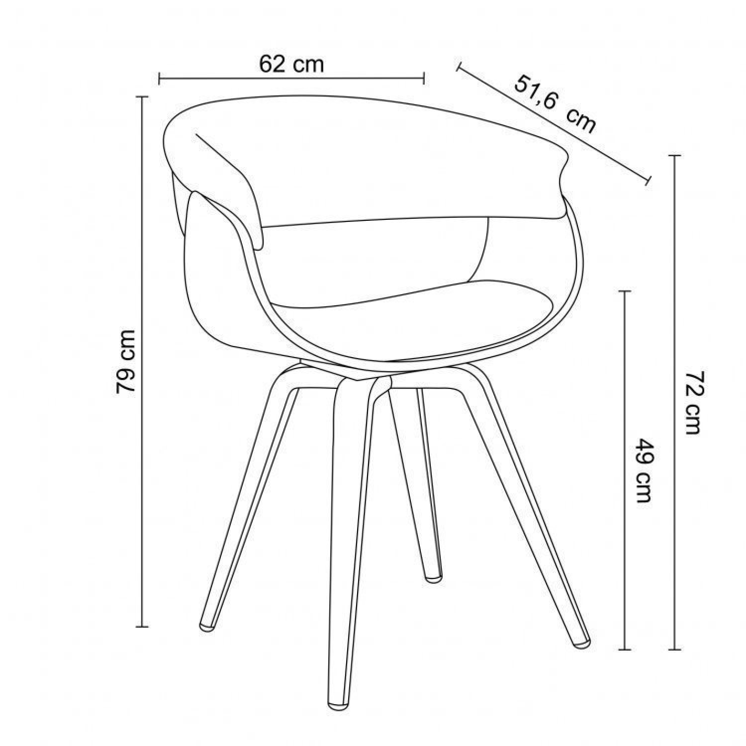 Conjunto Sala de Jantar Mesa Romã G 160x90cm com 4 Cadeiras Betina Giratória Pu - 9