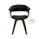 Ver imagem 4 de Conjunto Sala de Jantar Mesa Romã G 160x90cm com 4 Cadeiras Betina Giratória Pu