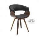 Ver imagem 3 de Conjunto Sala de Jantar Mesa Romã G 160x90cm com 4 Cadeiras Betina Giratória Pu