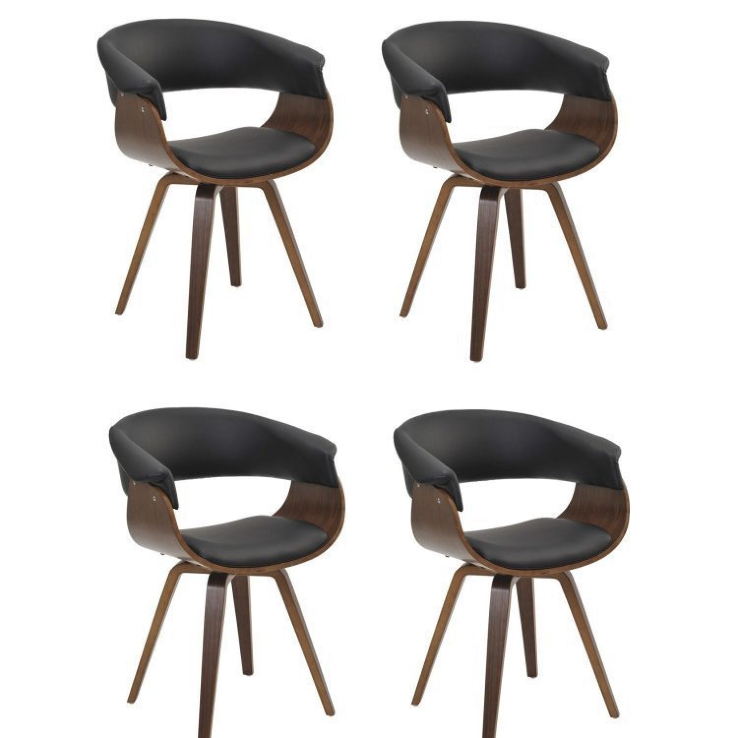 Conjunto Sala de Jantar Mesa Romã G 160x90cm com 4 Cadeiras Betina Giratória Pu - 2