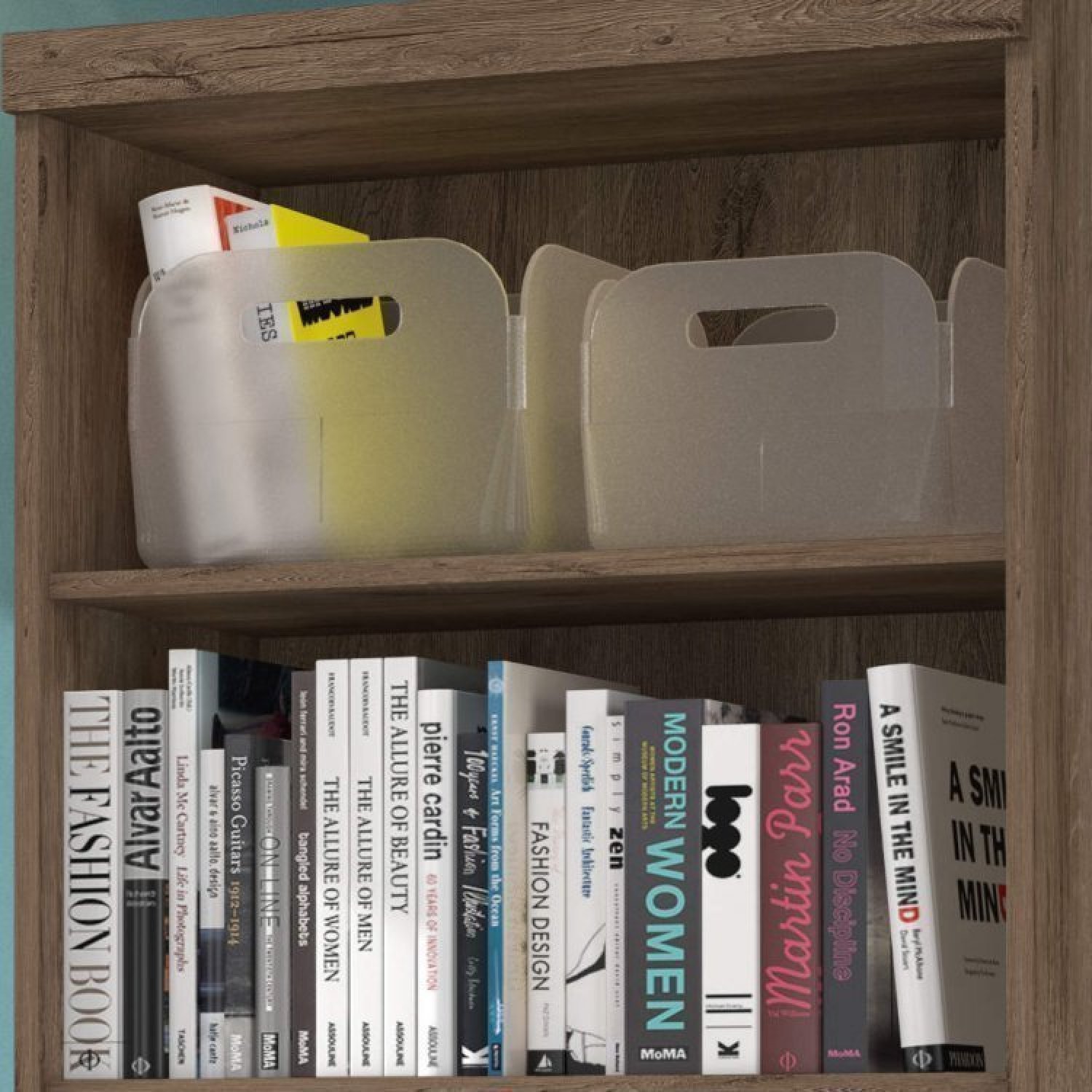 Conjunto Home Office 4 Peças 3 Estante 1 Armário Espresso Móveis - 6