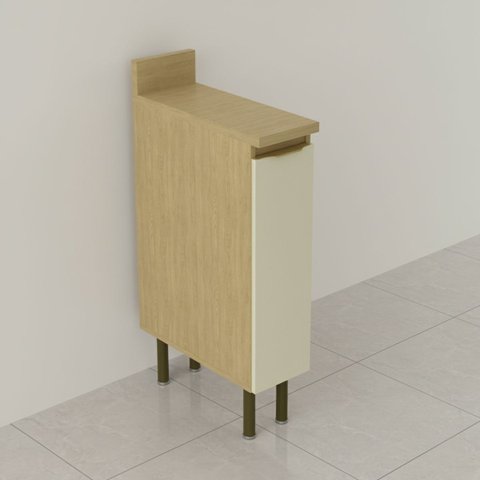 Balcão Porta Temperos 2 Andares com Tampo 20cm Nanda Tecnomobili