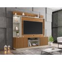 Ver imagem 3 de Estante Home para Tv Atlanta 2 Portas Naturalle/off White/ripado - Bechara