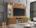 Ver imagem 3 de Estante Home para Tv Atlanta 2 Portas Naturalle/off White/ripado - Bechara