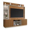 Ver imagem 1 de Estante Home para Tv Atlanta 2 Portas Naturalle/off White/ripado - Bechara
