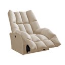 Ver imagem 3 de Poltrona do Papai Reclinável Elétrica Rayka Veludo Bege Base em Ferro