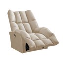 Ver imagem 3 de Poltrona do Papai Reclinável Elétrica Rayka Veludo Bege Base em Ferro