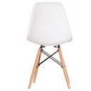 Ver imagem 7 de Conjunto Mesa de Jantar com 1 Banco e 4 Cadeiras Eames Base Madeira Espresso Móveis Bege