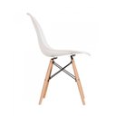 Ver mais imagens de Conjunto Mesa de Jantar com 2 Banco e 2 Cadeiras Eames Base Madeira Espresso Móveis Branco