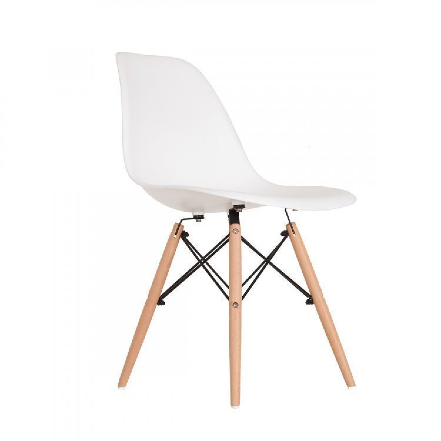Conjunto Mesa de Jantar com 2 Banco e 2 Cadeiras Eames Base Madeira Espresso Móveis - 6