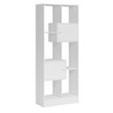 Ver imagem 5 de Conjunto Home Office 3 Peças Mesa para Escritório Gamer e 2 Estantes para Livros Espresso Móveis Branco