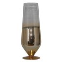 Ver imagem 1 de VASO EM VIDRO DOURADO E TRANSPARENTE 12CM X 17CM X 45CM