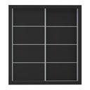 Ver imagem 2 de Guarda-roupas Casal 2 Portas de Correr 4 Gavetas Chicago Multimóveis Mp4315 Preto Preto