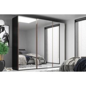 Guarda Roupa Casal 3 Portas com Espelho 6 Gavetas Veneto