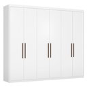 Ver imagem 1 de Guarda Roupa Casal Sumatra 6 Portas Branco Demóbile