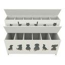 Ver imagem 1 de Expositor de Ração: Pet Box Kids 12 Divisões Vetorial Móveis