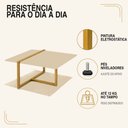 Ver imagem 4 de Mesa Centro Estilo Industrial Berlin Decorativa Moderna - Klm Móveis