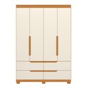 Ver mais imagens de Guarda Roupa Solteiro 4 Portas 4 Gavetas Doble