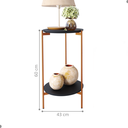Ver imagem 2 de Conjunto de Mesa para Sala de Estar Cannes Preto Bronze