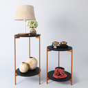 Ver imagem 5 de Conjunto de Mesa para Sala de Estar Cannes Preto Bronze
