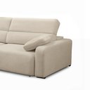 Ver imagem 5 de Sofá Decorativo Sala de Estar Ibiza 3 Lugares 240cm Reclinável e Retrátil Bouclê Bege Claro G89