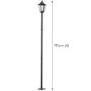 Ver imagem 3 de Kit 4 Postes 1,71m Luminária Grega Preto Jardim E27 Lente Fosca Clássico Dital