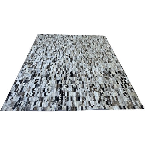 Tapete de Couro Cinza Natural Malhado 2,00x2,50 S/b Pç 3x9cm