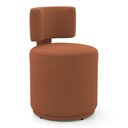 Ver imagem 5 de Kit 02 Puffs Decorativos Orgânicos Living Melis Minimalista Veludo Terracota - Desk Design