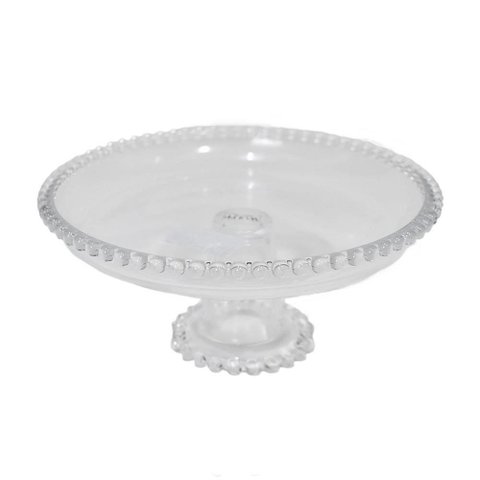 Porta Bolo Torta 20cm Bubbles Cristal Pearl Wolff 9×19,5cm