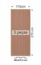 Ver mais imagens de Painel Ripado Versátil: 03 unid. 270X110cm larg. Talatto Painéis Peroba