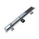 Ver imagem 1 de Ralo Sifonado em ABS Retangular Sline 3,23x50cm em Aço Inox 304 Odem