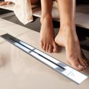 Ver imagem 3 de Ralo Sifonado em ABS Retangular Sline 3,23x50cm em Aço Inox 304 Odem