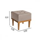 Ver imagem 3 de Puff Quadrado mm-33 Veludo Bege Estofados Martins