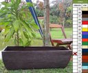 Ver imagem 5 de Kit 3 Vaso Planta 100x30 Jardineira Floreira Polietileno BGPLASTICOS MARROM MADEIRA 015