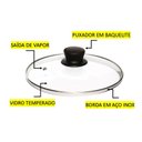 Ver imagem 4 de Frigideira Ovo Antiaderente Teflon Pequena Tampa Vidro 16 Cm