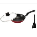 Ver imagem 1 de Frigideira Ovo Antiaderente Teflon Pequena Tampa Vidro 16 Cm