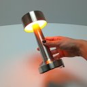 Ver imagem 5 de Luminaria de Mesa Decorativo Enfeite Led Usb Home&co Metal 22x9x9cm Prata