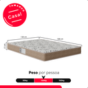 Ver imagem 3 de Colchão Casal D33 One Face 17x138x188cm - Bege - e-Shop Casa